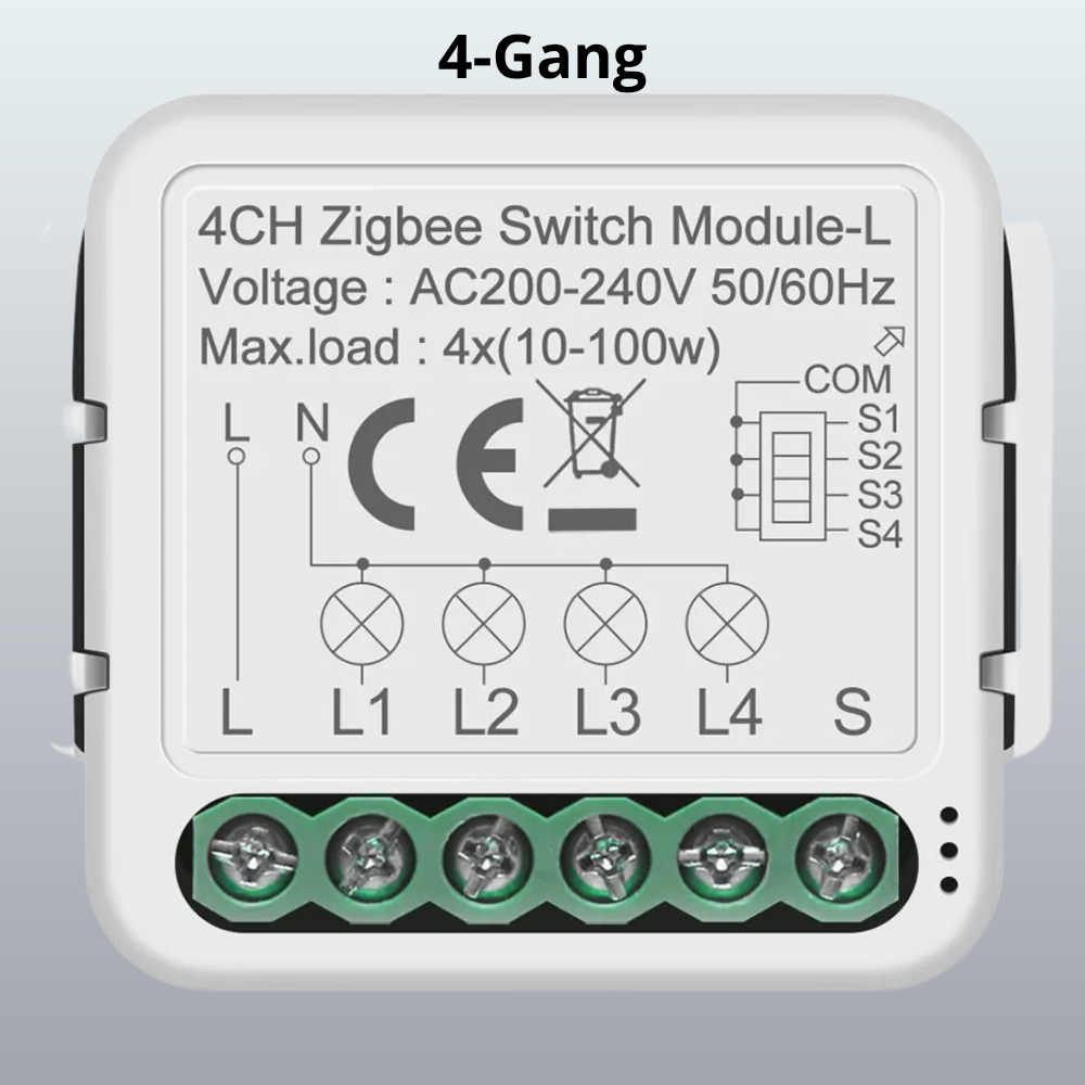 Tuya ZigBee 3.0 Smart Switch Modul – 2-Wege-Schalter, ohne Neutralleiter, kompatibel mit Alexa, Google Assistant, Smart Life
