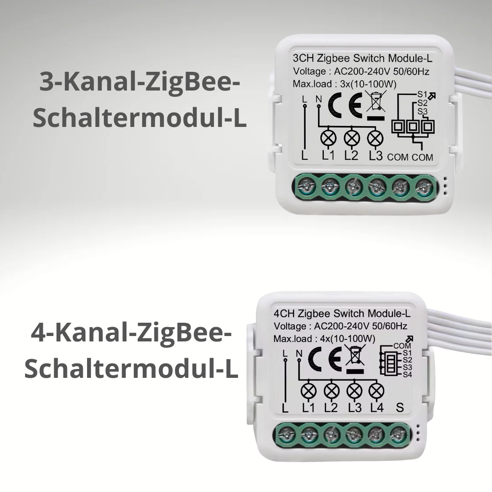 Tuya ZigBee 3.0 Smart Switch Modul – 2-Wege-Schalter, ohne Neutralleiter, kompatibel mit Alexa, Google Assistant, Smart Life