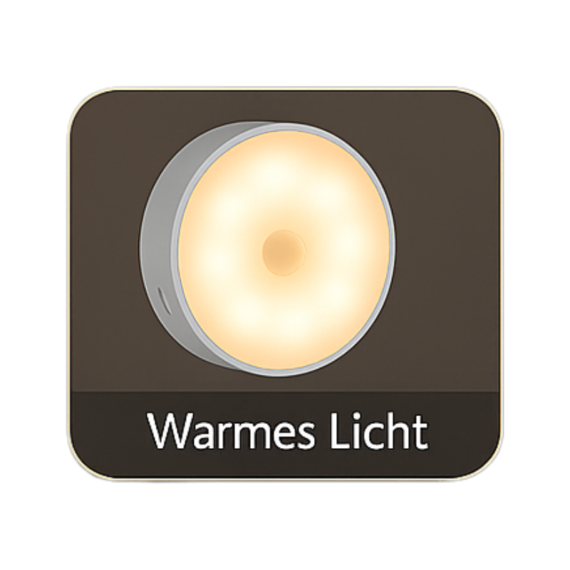 LED Nachtlicht mit Bewegungssensor - USB Wiederaufladbar, 360° drehbar