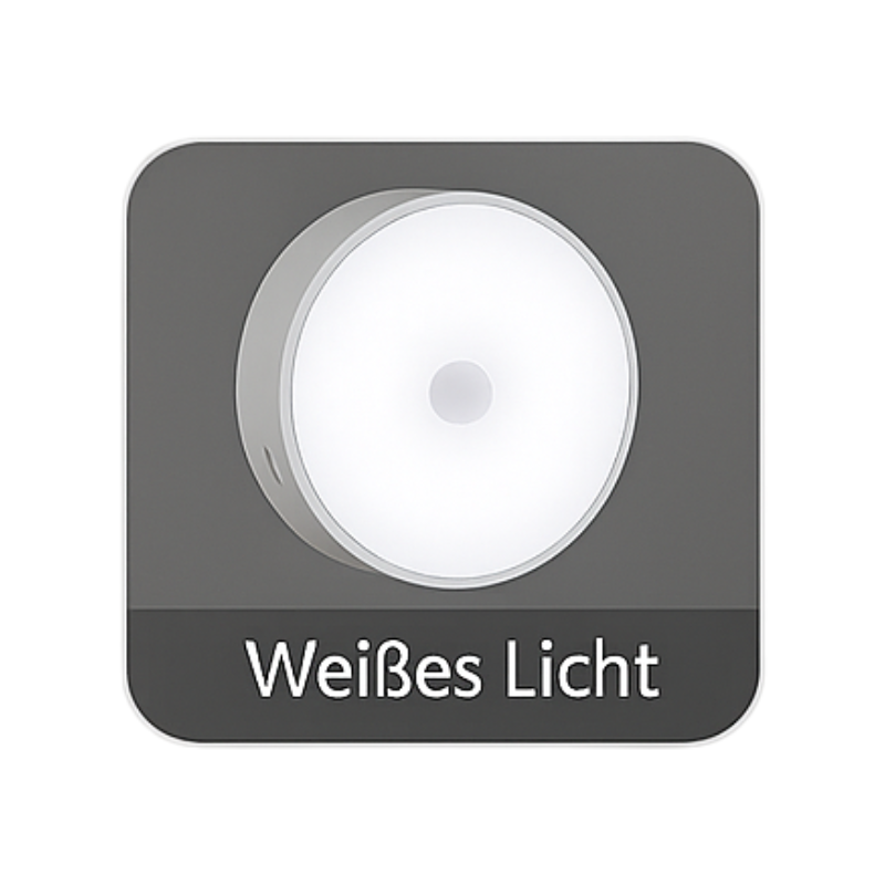 LED Nachtlicht mit Bewegungssensor - USB Wiederaufladbar, 360° drehbar