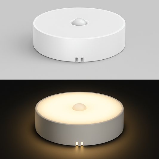 LED Nachtlicht mit Bewegungssensor – USB Wiederaufladbar, Kabellos, Warmweiß – Ideal für Schrank, Flur, Treppe